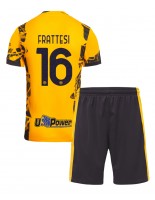 Inter Milan Davide Frattesi #16 Alternativní dres pro děti 2024-25 Krátký Rukáv (+ trenýrky)